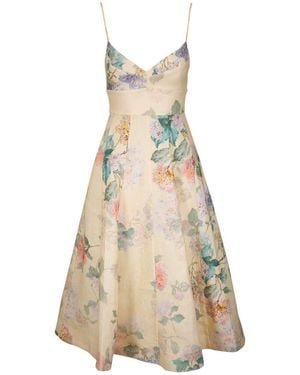 Zimmermann Printed Linen Maxi Dress - Natural