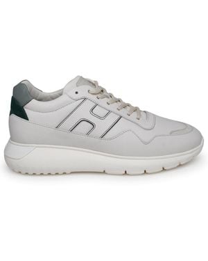 Hogan Interactive 3 Leather Trainers - Grey