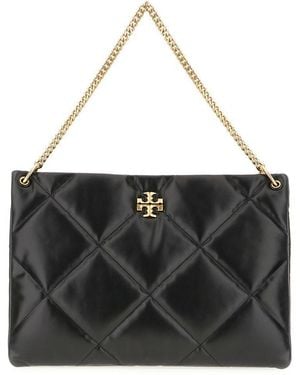 Tory Burch Kira Diamond Quilt Hobo - Black