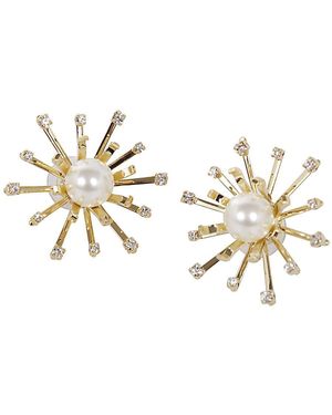 Helene Zubeldia Kiku Small Earrings Pins Accessories - Metallic