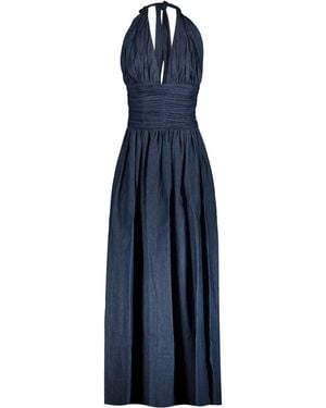 Rochas Maxi Dress - Blue