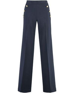 PT01 Taylor Wide-Leg Trousers - Blue