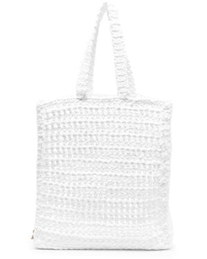 Chica Naxos Straw Handbag - White