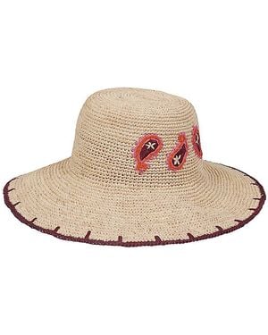 Paul Smith Paisley Straw Hat - Natural