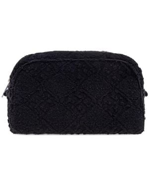Tory Burch Ella Cotton Pouch - Black