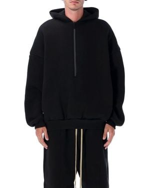 Fear Of God Athletic Halfzip Hoodie - Black