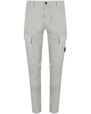 C.P. Company Stretch Sateen Fox Cargo Trousers - Grey