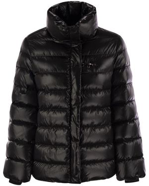 Fay Feather Cap With Hook - Black