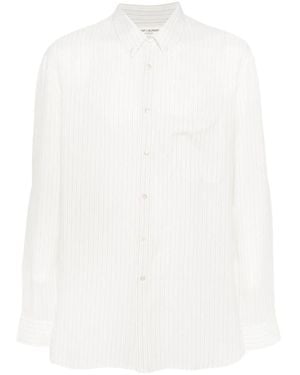 Saint Laurent Striped Shirt - White