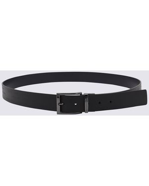 Emporio Armani Leather Belt - Black