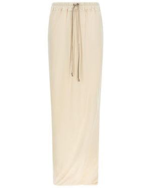Rick Owens 'Pull On Pillar' Skirt - Natural
