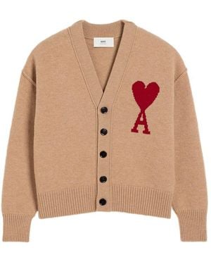 Ami Paris Jumpers - Natural