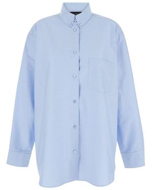 ANDAMANE Light Shirt With Buttons - Blue