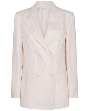 Montedoro Linen Casual Jacket - Pink
