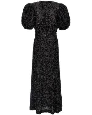 ROTATE BIRGER CHRISTENSEN Sequin Midi Dress - Black
