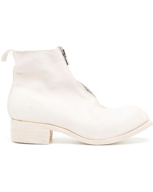 Guidi Horse Leather Ankle Boots - Natural