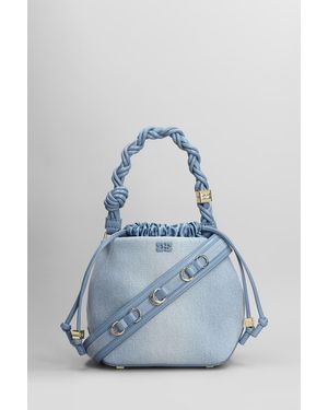 Ganni Bou Bucket Hand Bag - Blue