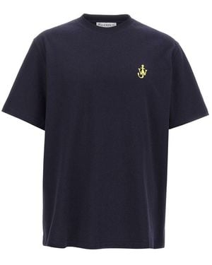 JW Anderson Anchor Embroid Tee - Blue