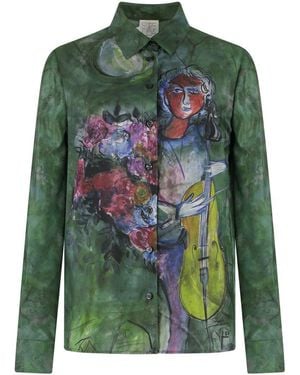 Stella Jean Long Sleeve Shirt - Green