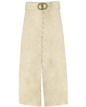 Twinset Belted Skirt - Natural