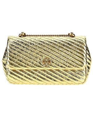 Tory Burch 'Kira Metallic Moto Quilt Mini' Crossbody Bag