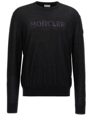 Moncler Logo Intarsia Jumper - Black