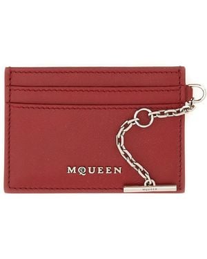 McQueen Mini Sling Card Holder - Red