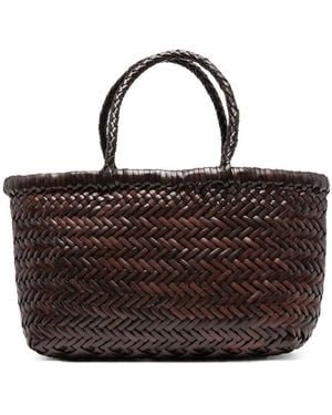 Dragon Diffusion Gora Flat Mini Tote Bag - Brown