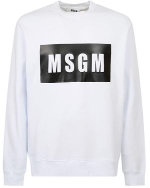 MSGM Sweatshirts - White