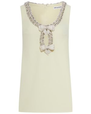 Self-Portrait Mini Dresses - Natural
