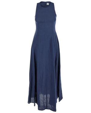 Eleventy Long Sleeveless Dress - Blue