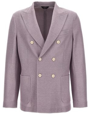 Circolo 1901 Double-Breasted Blazer - Purple