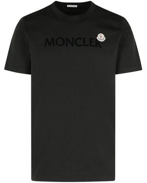 Moncler Cotton T-Shirt - Black