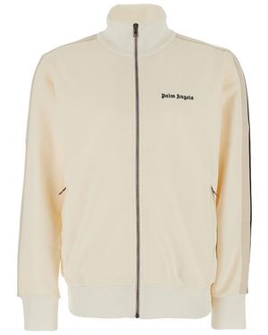 Palm Angels Classic Logo Track Jacket - Natural
