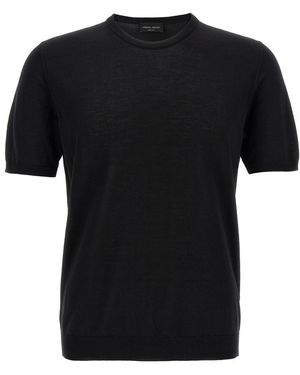 Roberto Collina Knitted T-Shirt - Black
