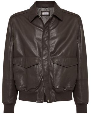 Brunello Cucinelli Leather jackets for Men | Online Sale up