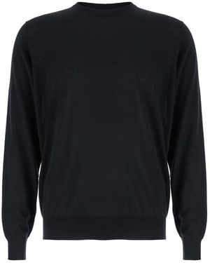 Plain Crewneck Jumper - Blue