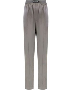 Tom Ford Silk Trousers - Grey