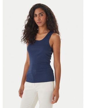 Fracomina Top Fs26St4011K420Q7 Slim Fit - Blau