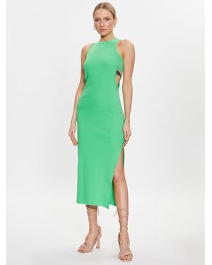 MSGM Sommerkleid 3441Mda61 237120 Grün Slim Fit