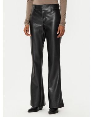 Gina Tricot Hose Aus Kunstleder 23545 Regular Fit - Schwarz