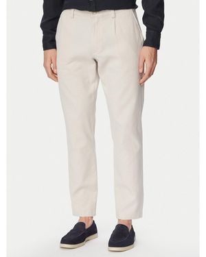 BOSS Chinos 50559158 Tapered Fit - Weiß