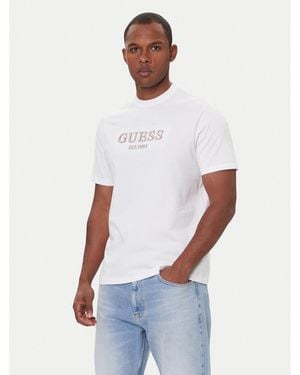 Guess T-Shirt M5Bi09 K8Fq4 Regular Fit - Weiß