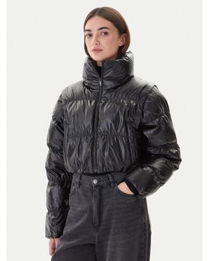 adidas Winterjacke Essentials Glossy 2-In-1 Jx2988 Loose Fit - Schwarz