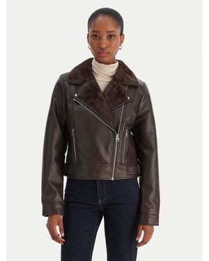 Vero Moda Jacke Aus Kunstleder Hailey 10250405 Regular Fit - Schwarz