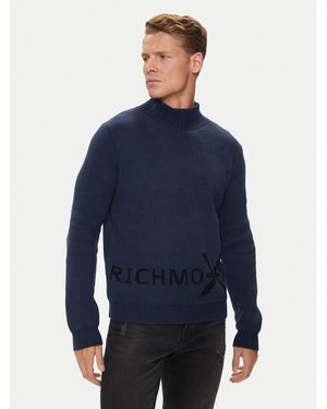 Richmond X Rollkragenpullover Bodo Uma24107Lu Regular Fit - Blau