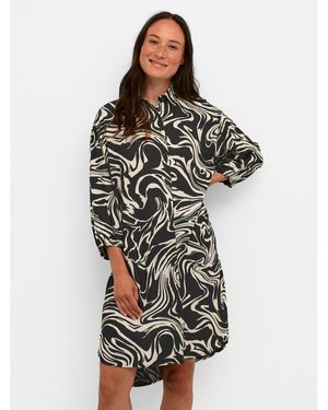Kaffe Hemdkleid Carmen 10508329 Loose Fit - Schwarz