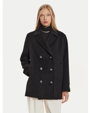 Calvin Klein Wollmantel K20K207699 Regular Fit - Schwarz