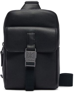 Calvin Klein Umhängetasche Emblem Hw Sling Lv04D3507G - Schwarz
