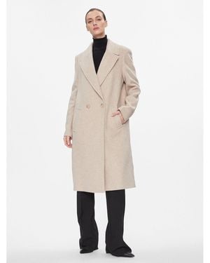 MARC AUREL Wollmantel 5431 1025 24677 Relaxed Fit - Natur